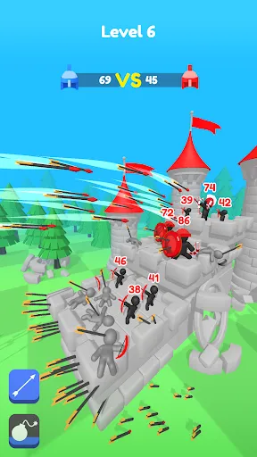 Gameplay screenshot 4 from Merge Archers: Bow and Arrow - Arcade game